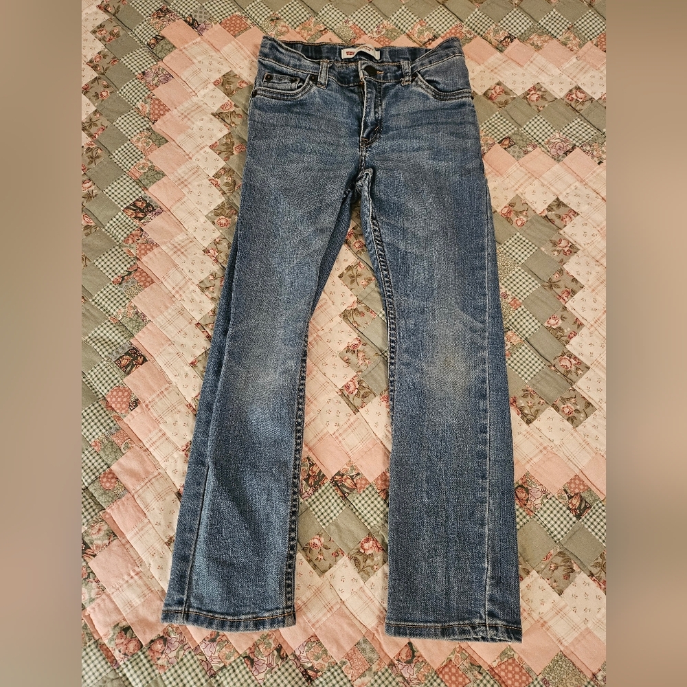 Levi's Performance 511 Slim Faded Denim Jeans- Size 7 Reg. For 6-7 year olds